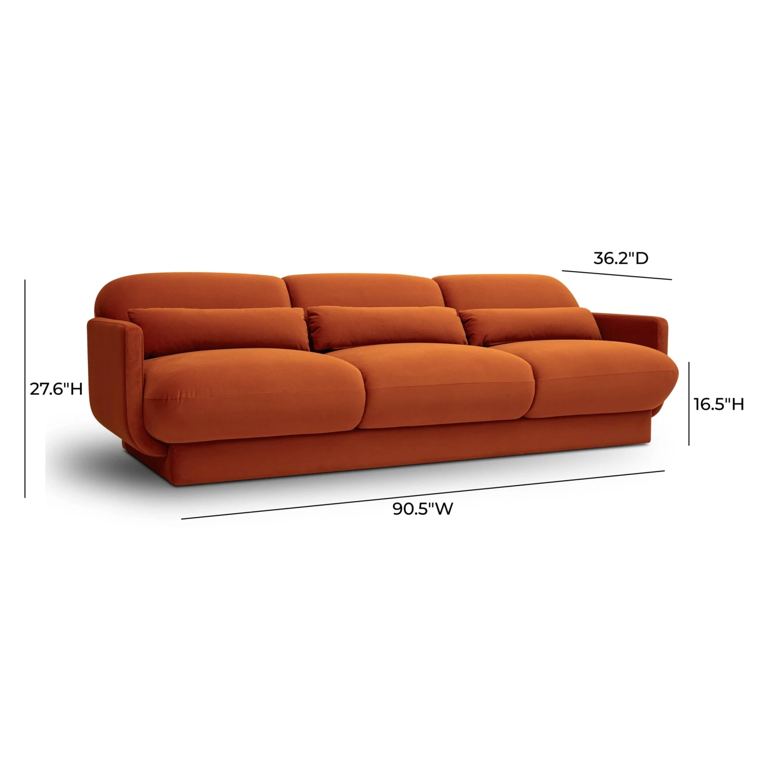 Azalea Velvet Sofa 13 Azalea Velvet Sofa - Image 13