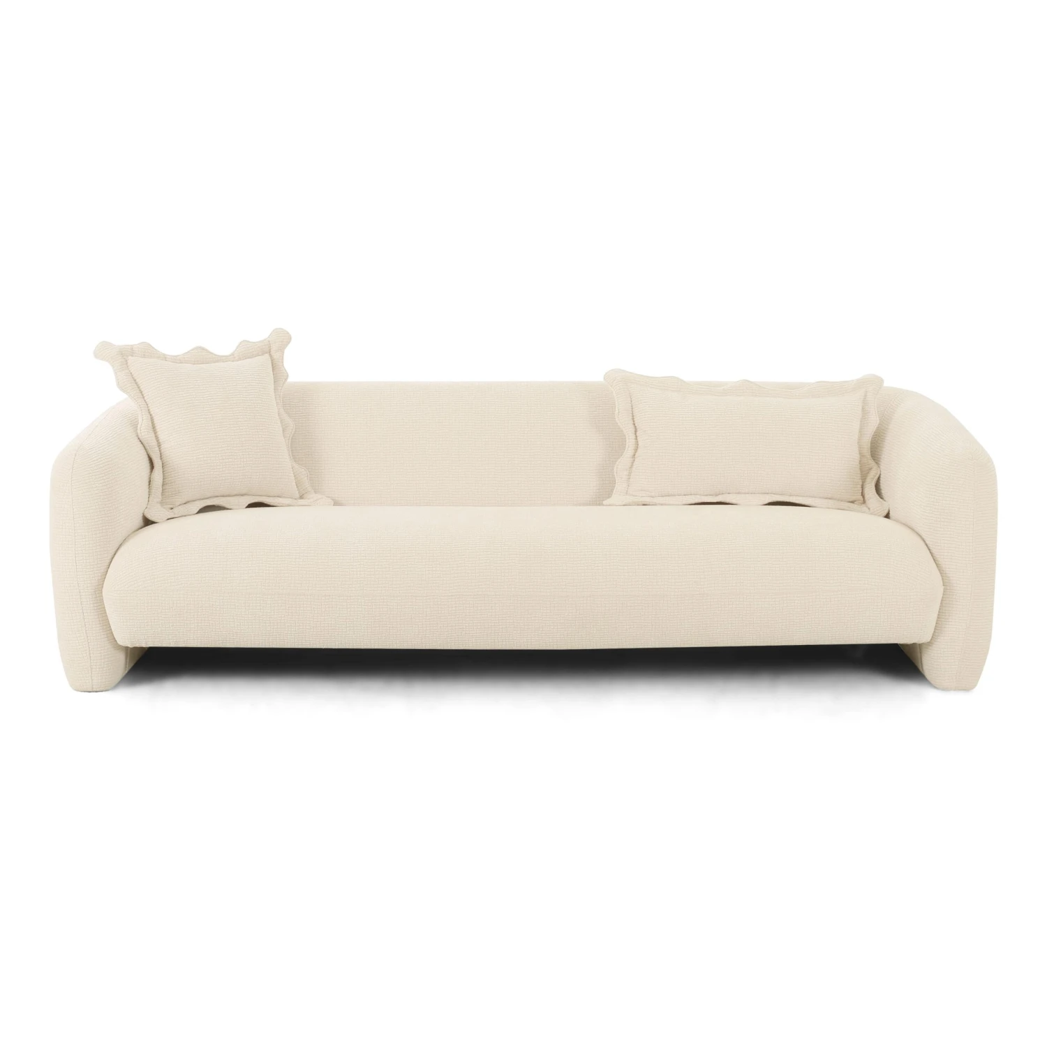 Lou Sandstone Textured Fabric Sofa 3 Lou Sandstone Textured Fabric Sofa - Image 3