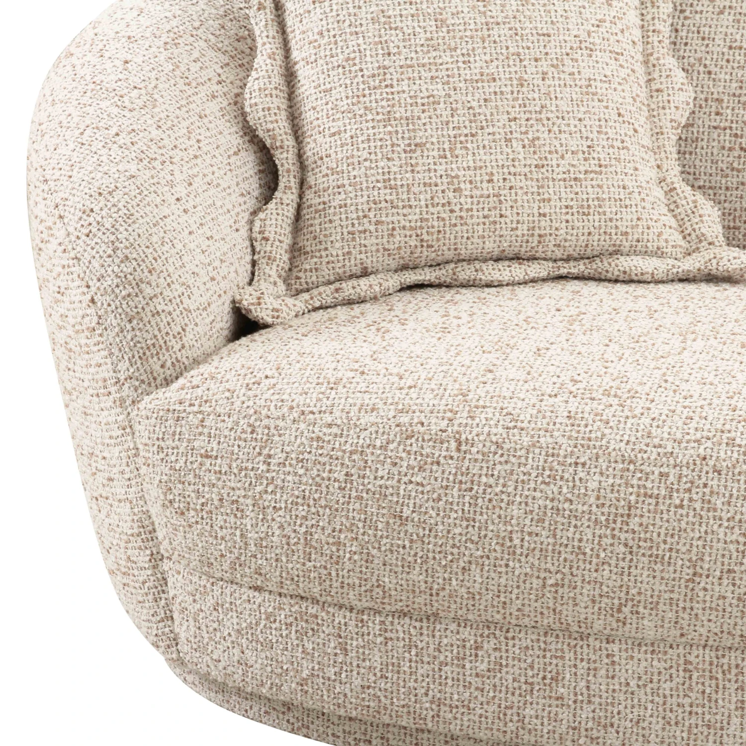 Marion Two-Tone Textured Boucle 4 Person Sectional 5 Marion Two-Tone Textured Boucle 4 Person Sectional - Image 5