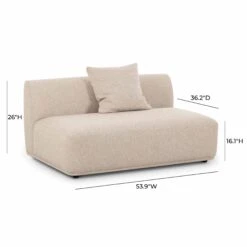 Sylvie Cream Boucle Armless 2-seater -TOV Furniture Store TOV L69095.media .05