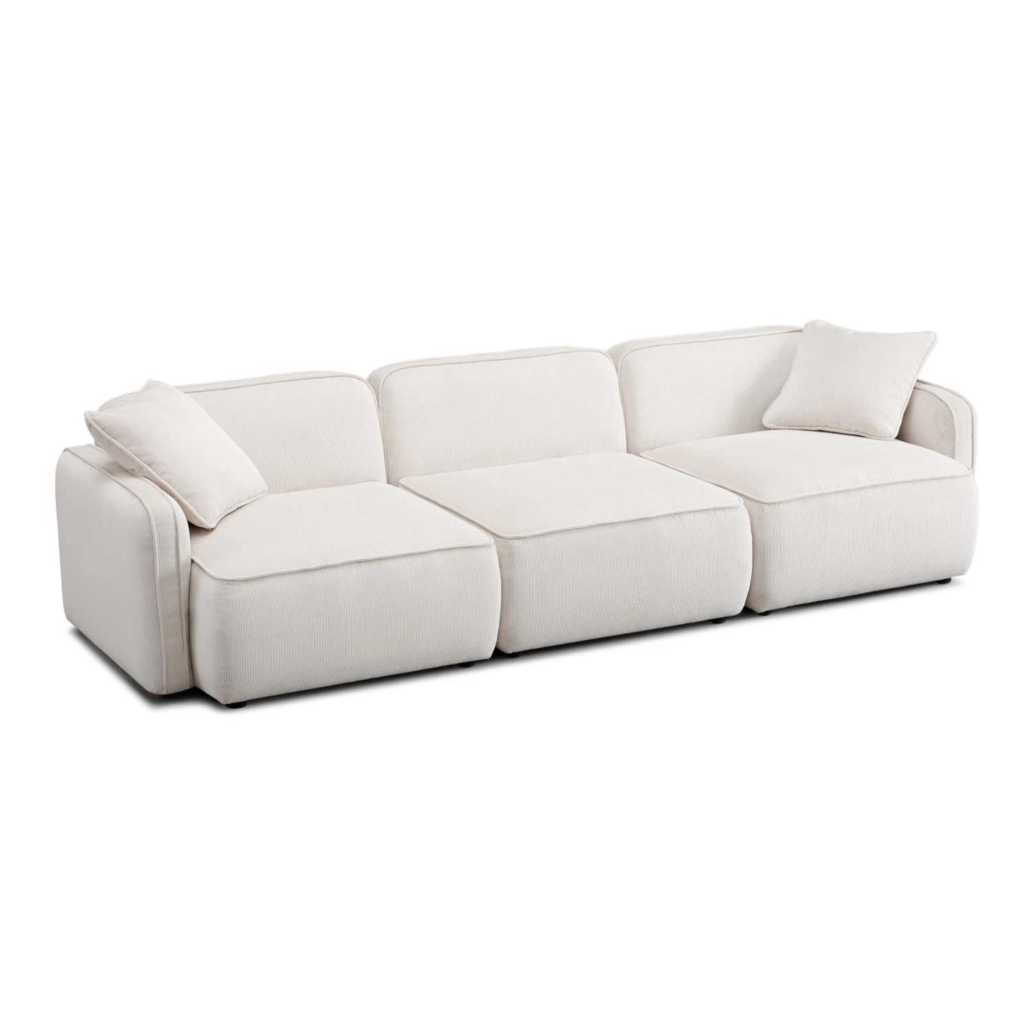 Travie Performance Corduroy Velvet Modular Sofa 1 Travie Performance Corduroy Velvet Modular Sofa