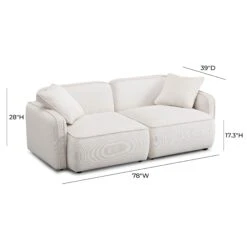 Travie Performance Corduroy Velvet Modular Loveseat -TOV Furniture Store TOV L69177.media .05