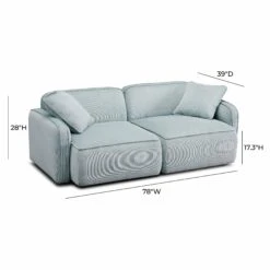 Travie Performance Corduroy Velvet Modular Loveseat -TOV Furniture Store TOV L69187.media .06