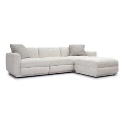 Perry Cream Chenille Modular Sectional