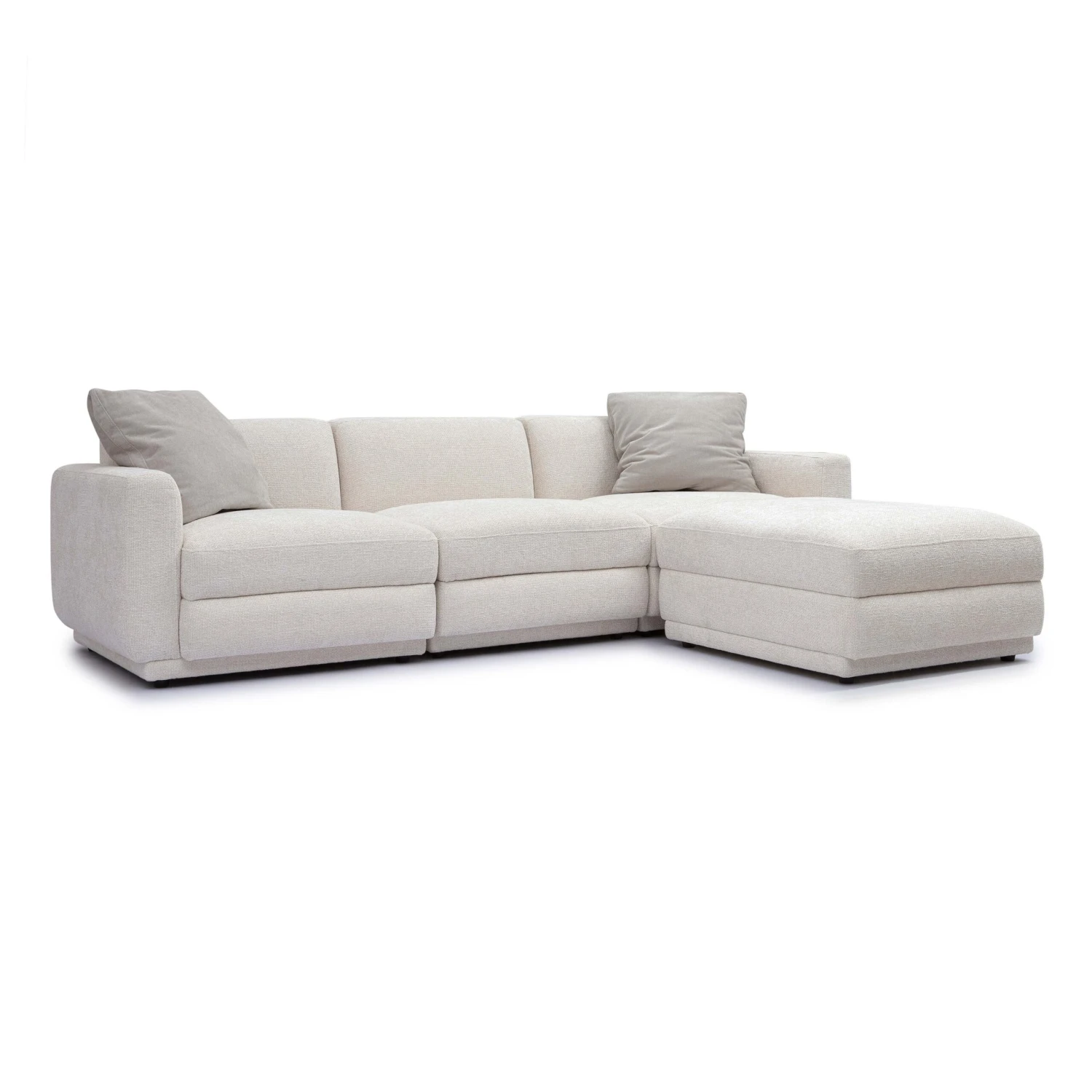 Perry Cream Chenille Modular Sectional 1 Perry Cream Chenille Modular Sectional