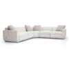 Perry Cream Chenille Modular L-Sectional