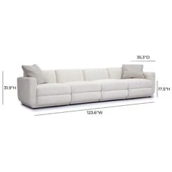 Perry Cream Chenille Modular Long Sofa -TOV Furniture Store TOV L69220 SO1.media .05