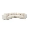 Hangover Textured Fabric 5-Piece Modular L-Sectional