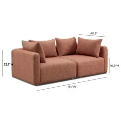 Hangover Heavy Textured Fabric Loveseat -TOV Furniture Store TOV L69244 LS D 395ee81d 32dd 447f ab82 82f111a8f8e8