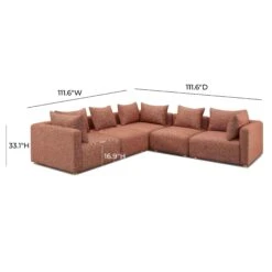 Hangover Textured Fabric 5-Piece Modular L-Sectional 15 Hangover Textured Fabric 5-Piece Modular L-Sectional -TOV Furniture Store TOV L69244 SEC2.media .04