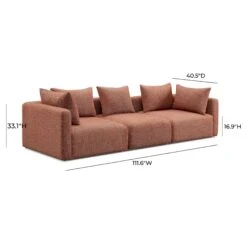 Hangover Heavy Textured Fabric Sofa 18 Hangover Heavy Textured Fabric Sofa -TOV Furniture Store TOV L69244 SO D