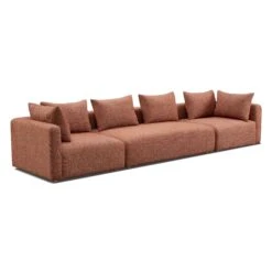 Hangover Heavy Textured Fabric 145" Long Sofa -TOV Furniture Store TOV L69244 SO1.media .01