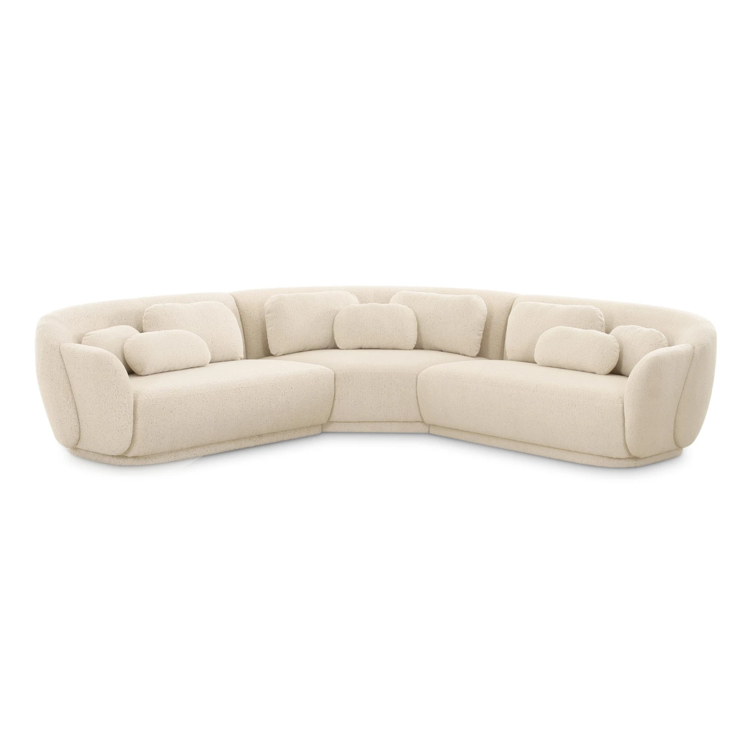 Misty Cream Boucle Modular L-Sectional 1 Misty Cream Boucle Modular L-Sectional