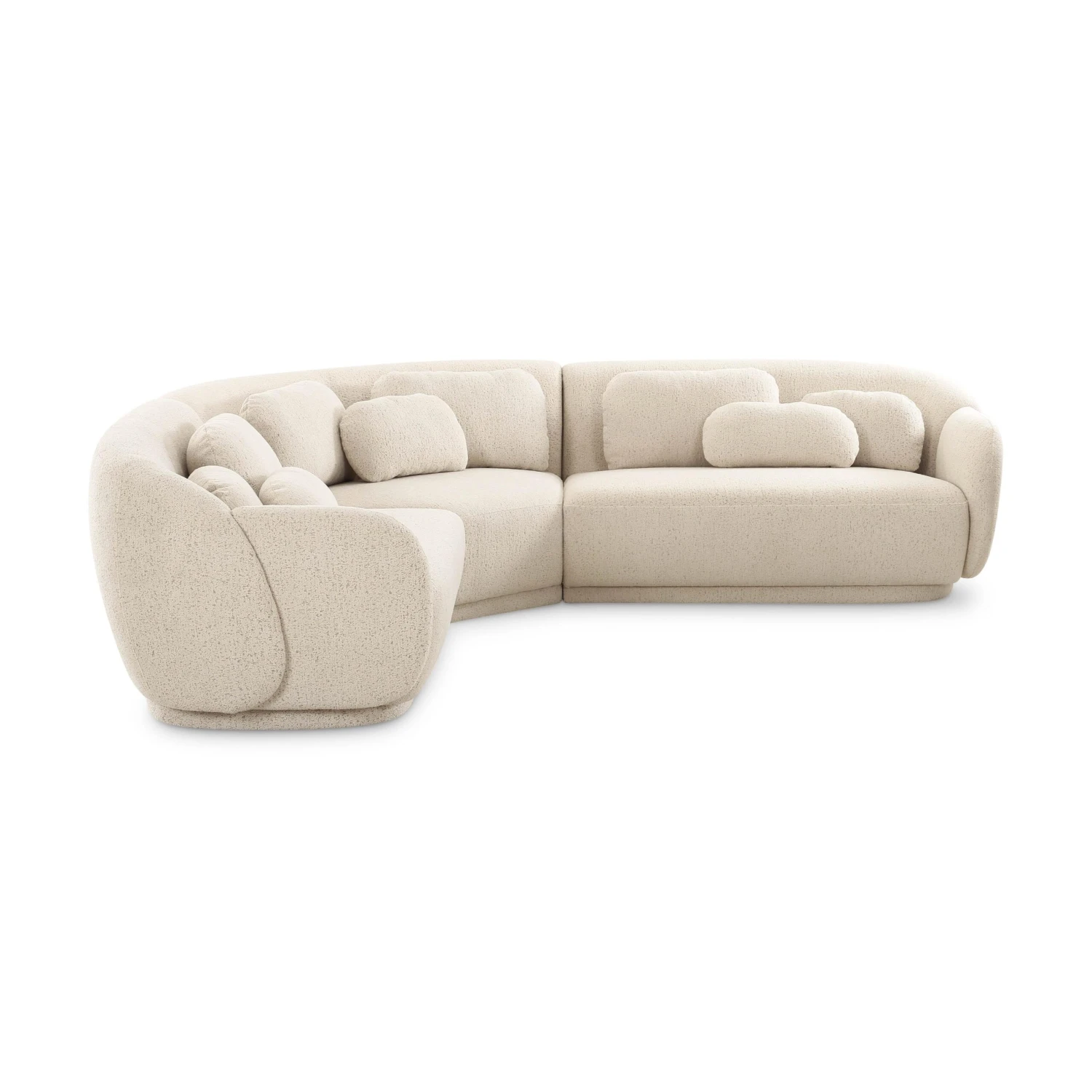 Misty Cream Boucle Modular L-Sectional 3 Misty Cream Boucle Modular L-Sectional - Image 3