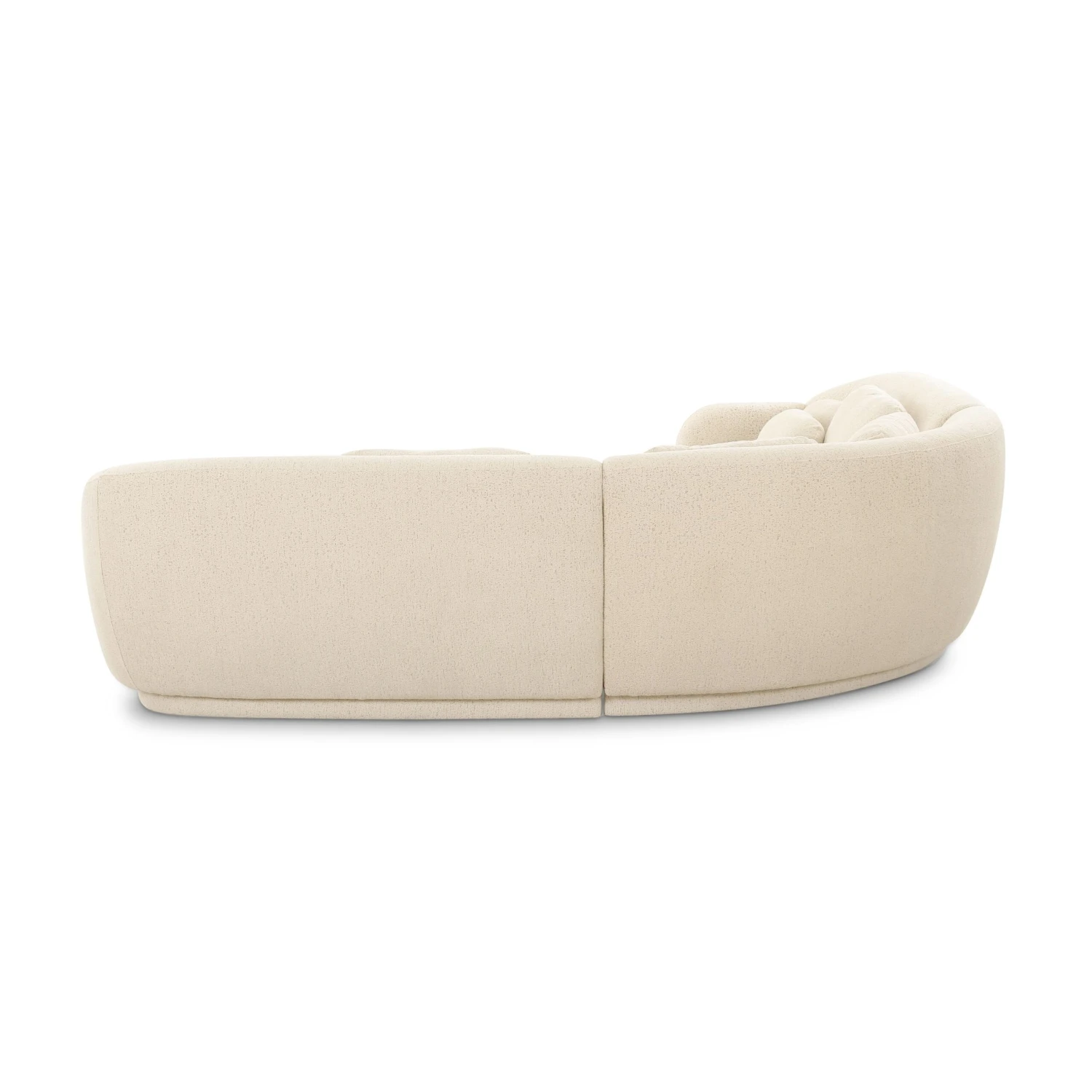 Misty Cream Boucle Modular L-Sectional 4 Misty Cream Boucle Modular L-Sectional - Image 4