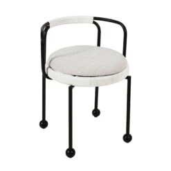 Pansy Cream Outdoor Dining Chair