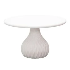 Tulum Ivory Concrete Indoor / Outdoor Round Coffee Table