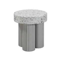 Clover Faux Terrazzo Indoor / Outdoor Round Side Table -TOV Furniture Store TOV O54278.media .03 c5d1bbc7 38f3 4cfe 8d91 7b66f279a178