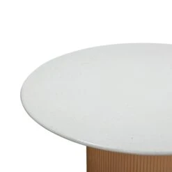 Rose Faux Terrazzo And Terracotta Concrete Indoor / Outdoor 47" Round Dining Table 9 Rose Faux Terrazzo And Terracotta Concrete Indoor / Outdoor 47" Round Dining Table -TOV Furniture Store TOV O54279.media .04