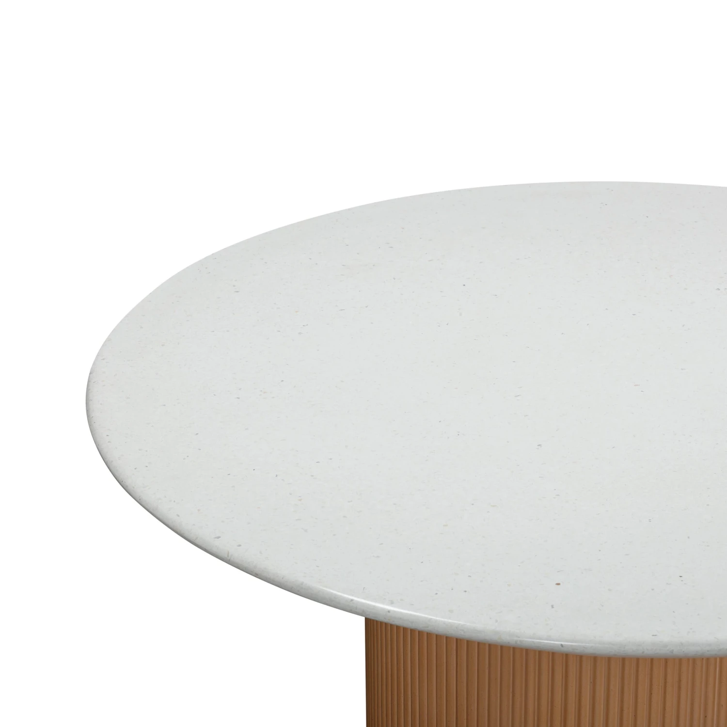 Rose Faux Terrazzo And Terracotta Concrete Indoor / Outdoor 47" Round Dining Table 4 Rose Faux Terrazzo And Terracotta Concrete Indoor / Outdoor 47" Round Dining Table - Image 4