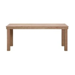Cassie Natural Outdoor Rectangular Dining Table -TOV Furniture Store TOV O54292 2