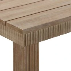 Cassie Natural Outdoor Rectangular Dining Table -TOV Furniture Store TOV O54292 4