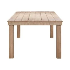 Cassie Natural Outdoor Rectangular Dining Table -TOV Furniture Store TOV O54293 3