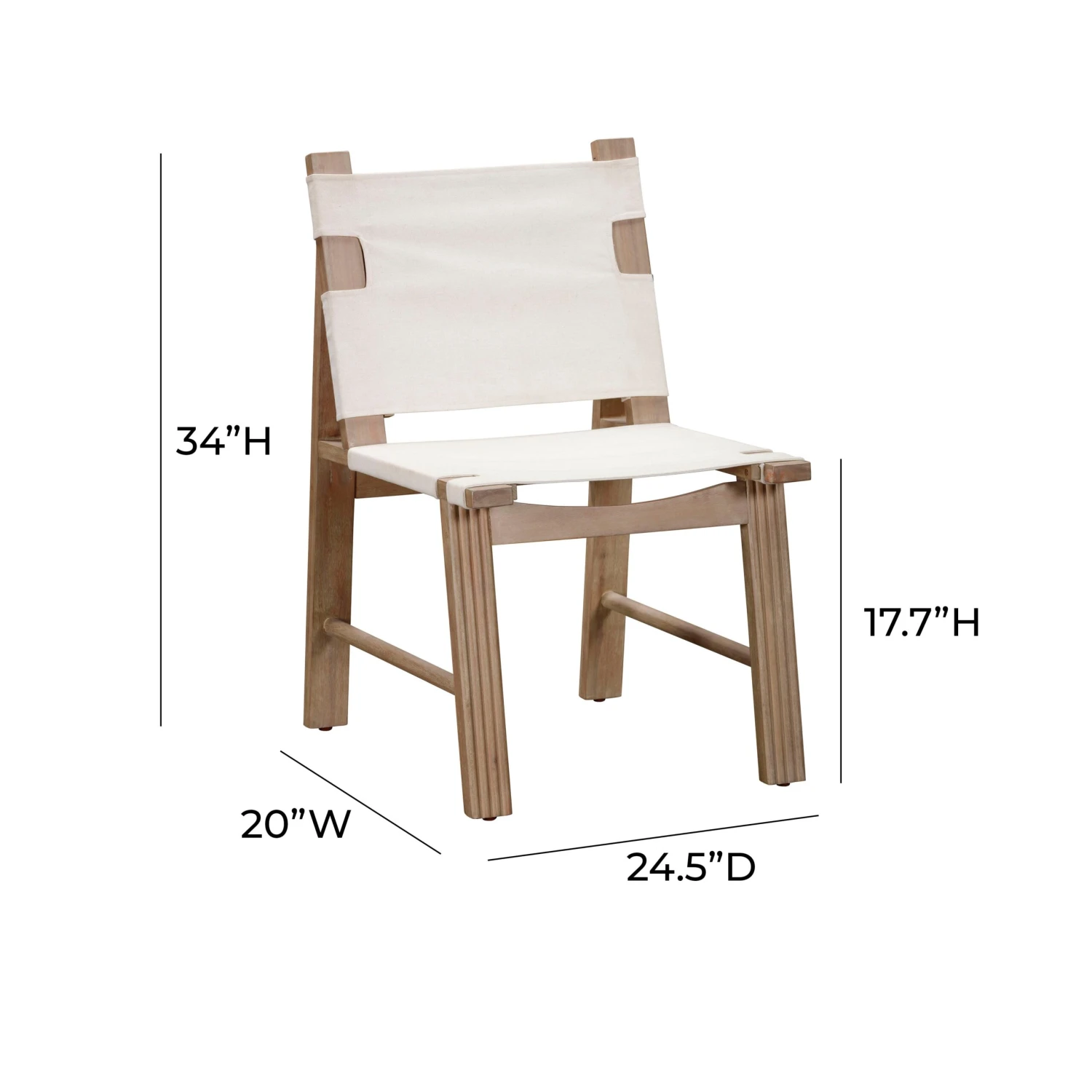 Cassie Cream Outdoor Dining Chair - Set Of 2 7 Cassie Cream Outdoor Dining Chair - Set Of 2 - Image 7