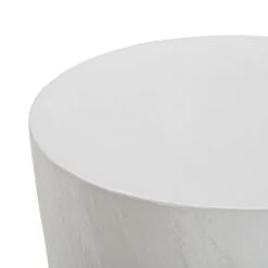 Margot Light Grey Faux Plaster Indoor / Outdoor Concrete Stool 10 Margot Light Grey Faux Plaster Indoor / Outdoor Concrete Stool -TOV Furniture Store TOV O54298.media .03