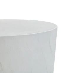 Margot Light Grey Faux Plaster Indoor / Outdoor Concrete Stool 11 Margot Light Grey Faux Plaster Indoor / Outdoor Concrete Stool -TOV Furniture Store TOV O54298.media .04