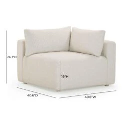 Hangover Cream Modular Outdoor Corner Chair 12 Hangover Cream Modular Outdoor Corner Chair -TOV Furniture Store TOV O54452.media .06
