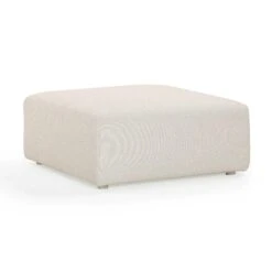 Hangover Cream Outdoor Ottoman