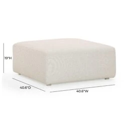 Hangover Cream Outdoor Ottoman -TOV Furniture Store TOV O54454.media .05