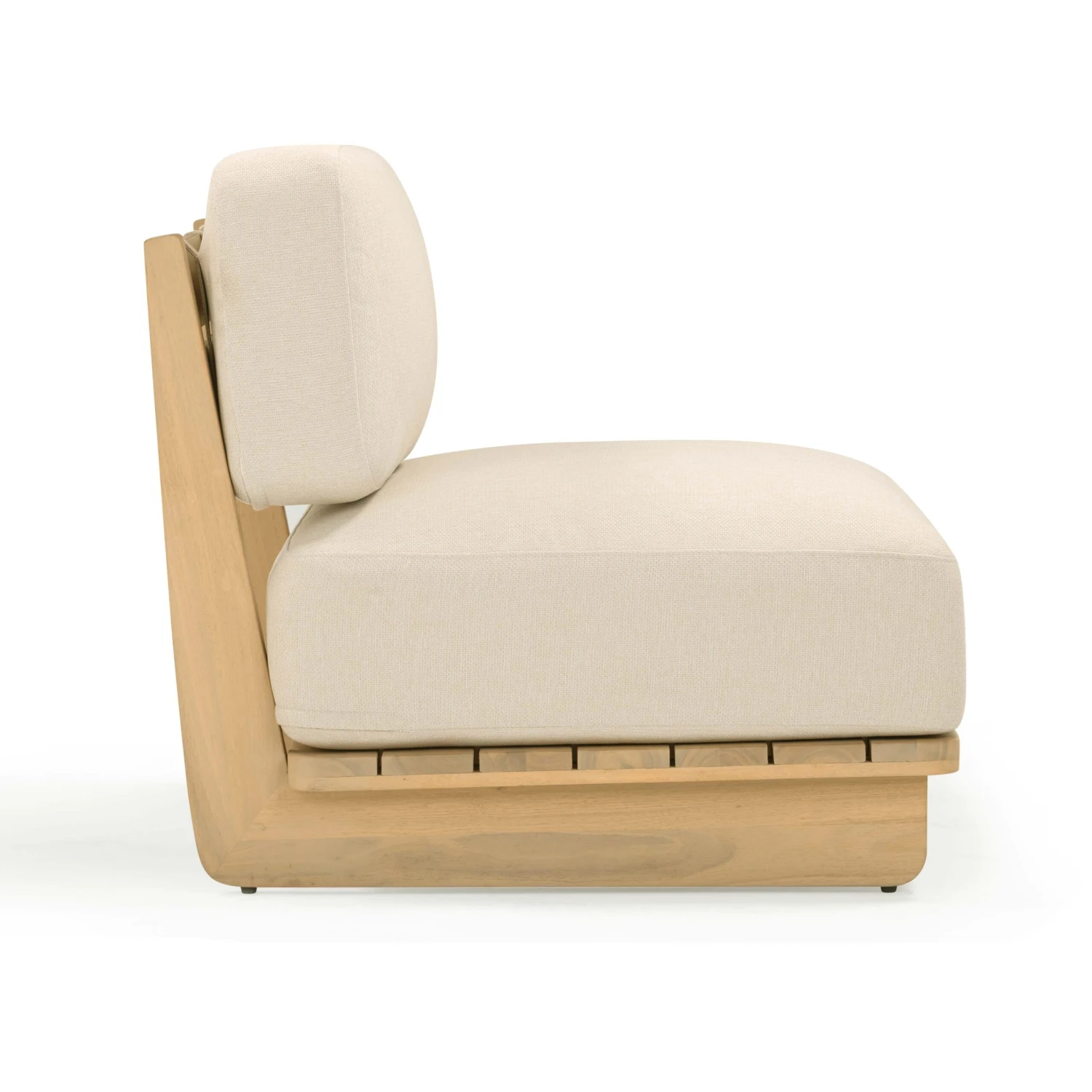 Reavan Cream Outdoor Lounge Chair 4 Reavan Cream Outdoor Lounge Chair - Image 4