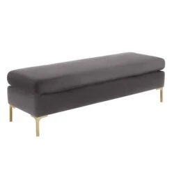 Delilah Velvet Bench 25 Delilah Velvet Bench -TOV Furniture Store TOV O6269 1