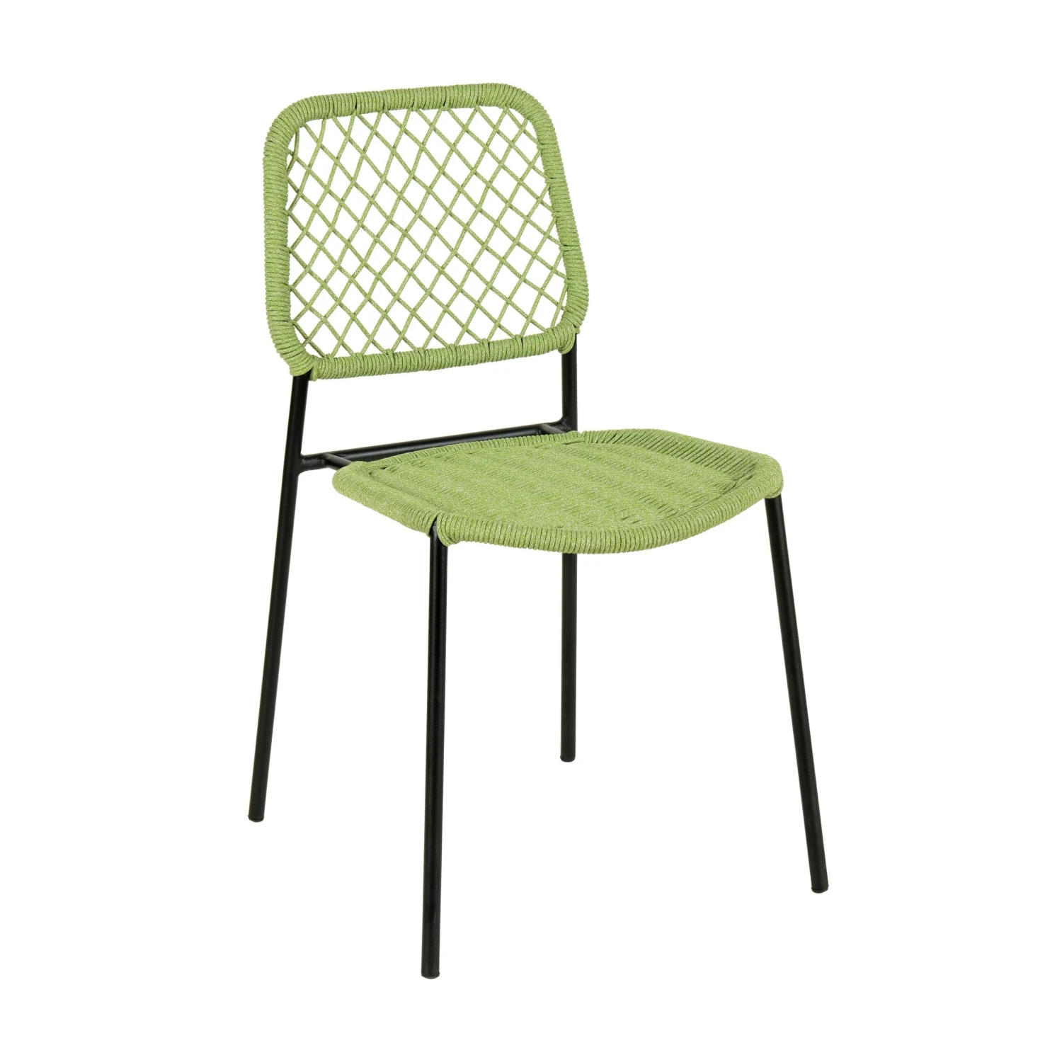 Lucy Dyed Cord Stackable Outdoor Dining Chair 1 Lucy Dyed Cord Stackable Outdoor Dining Chair