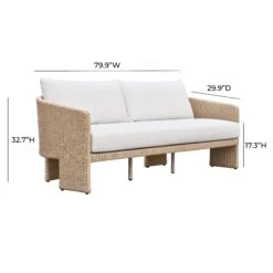 Alexa Rattan Performance Fabric Outdoor Sofa -TOV Furniture Store TOV O68810.media .07
