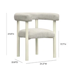 Jackie Cream Outdoor Textured Dining Chair 11 Jackie Cream Outdoor Textured Dining Chair -TOV Furniture Store TOV O68958 D