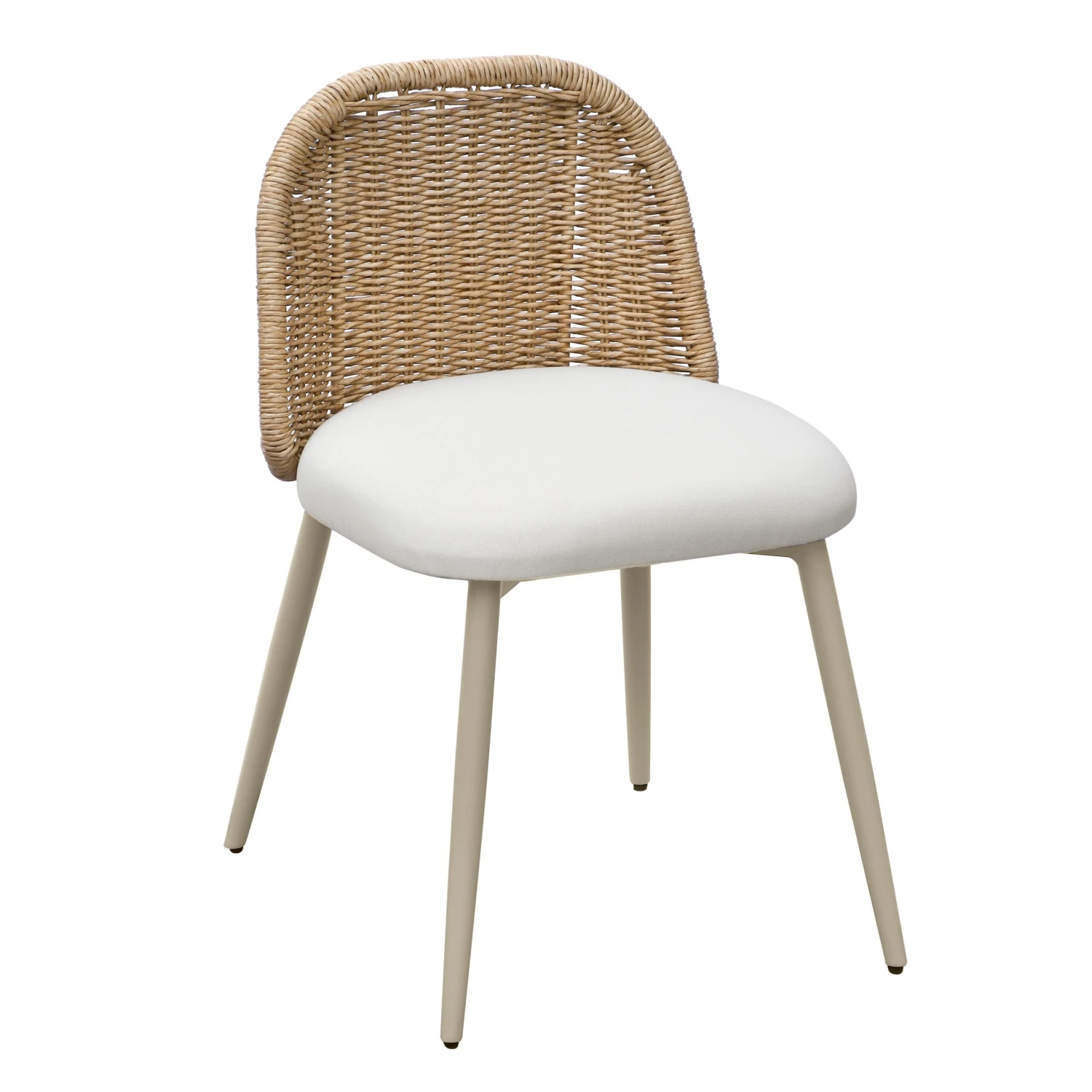 Alexa Rattan Performance Fabric Dining Chair 1 Alexa Rattan Performance Fabric Dining Chair