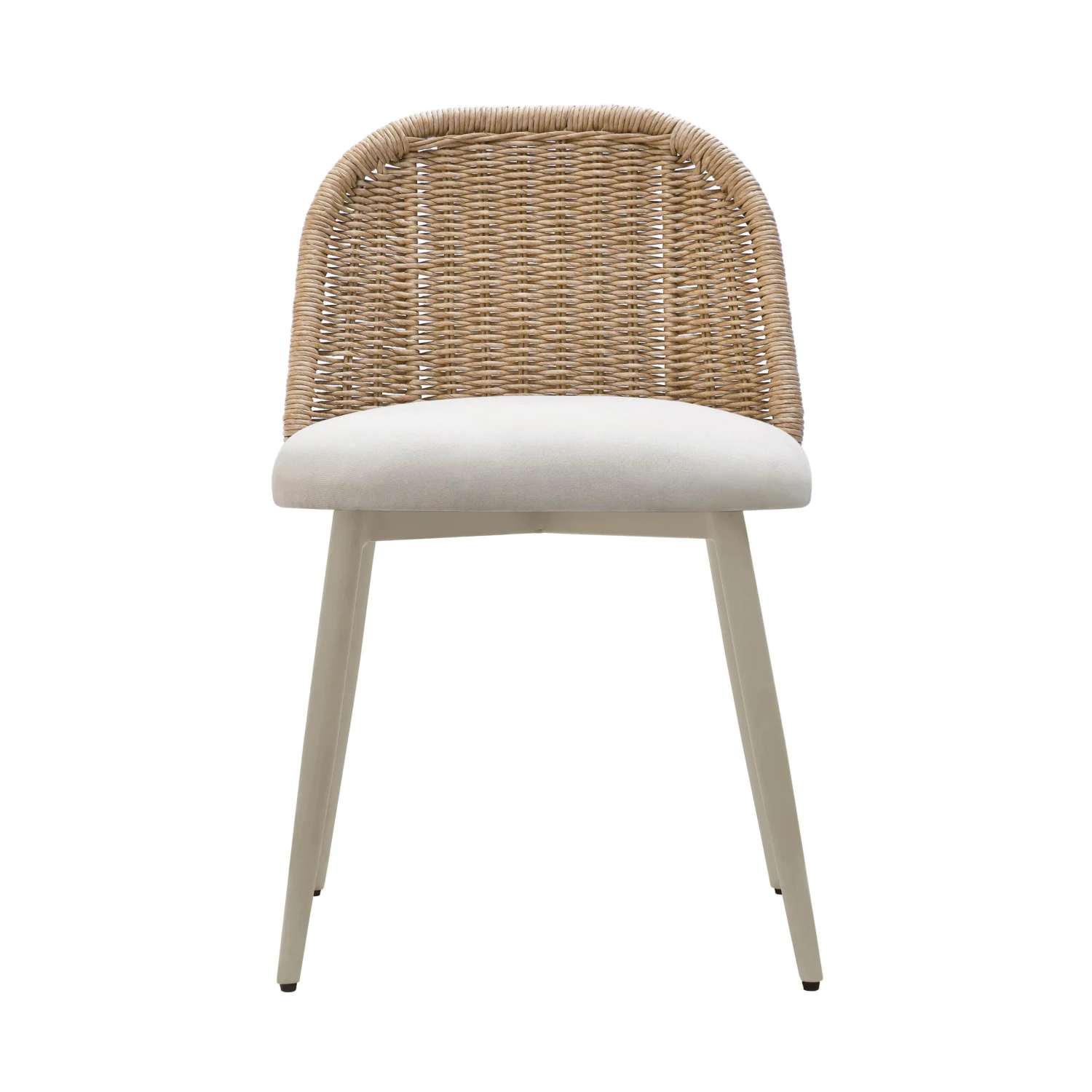 Alexa Rattan Performance Fabric Dining Chair 3 Alexa Rattan Performance Fabric Dining Chair - Image 3