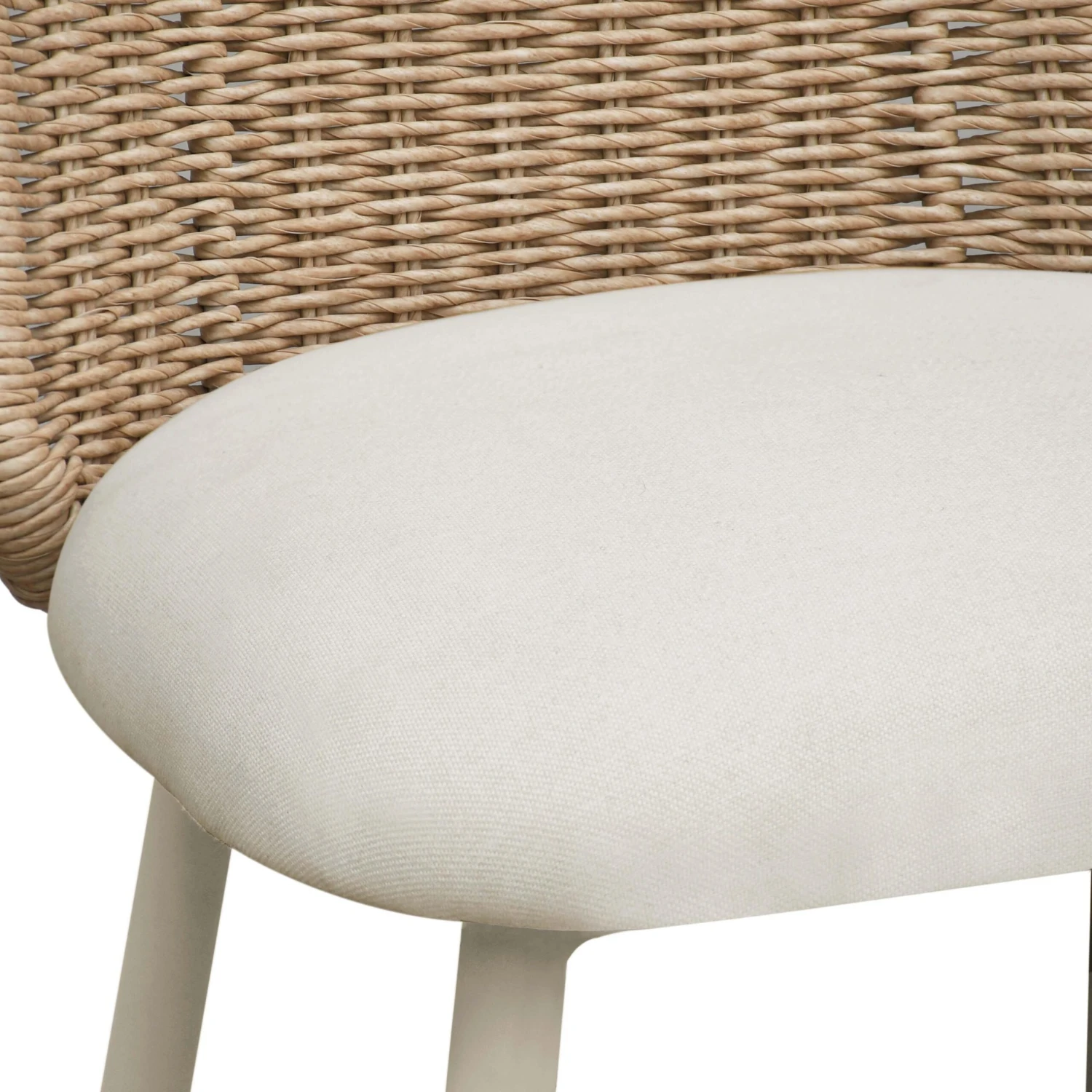 Alexa Rattan Performance Fabric Dining Chair 5 Alexa Rattan Performance Fabric Dining Chair - Image 5
