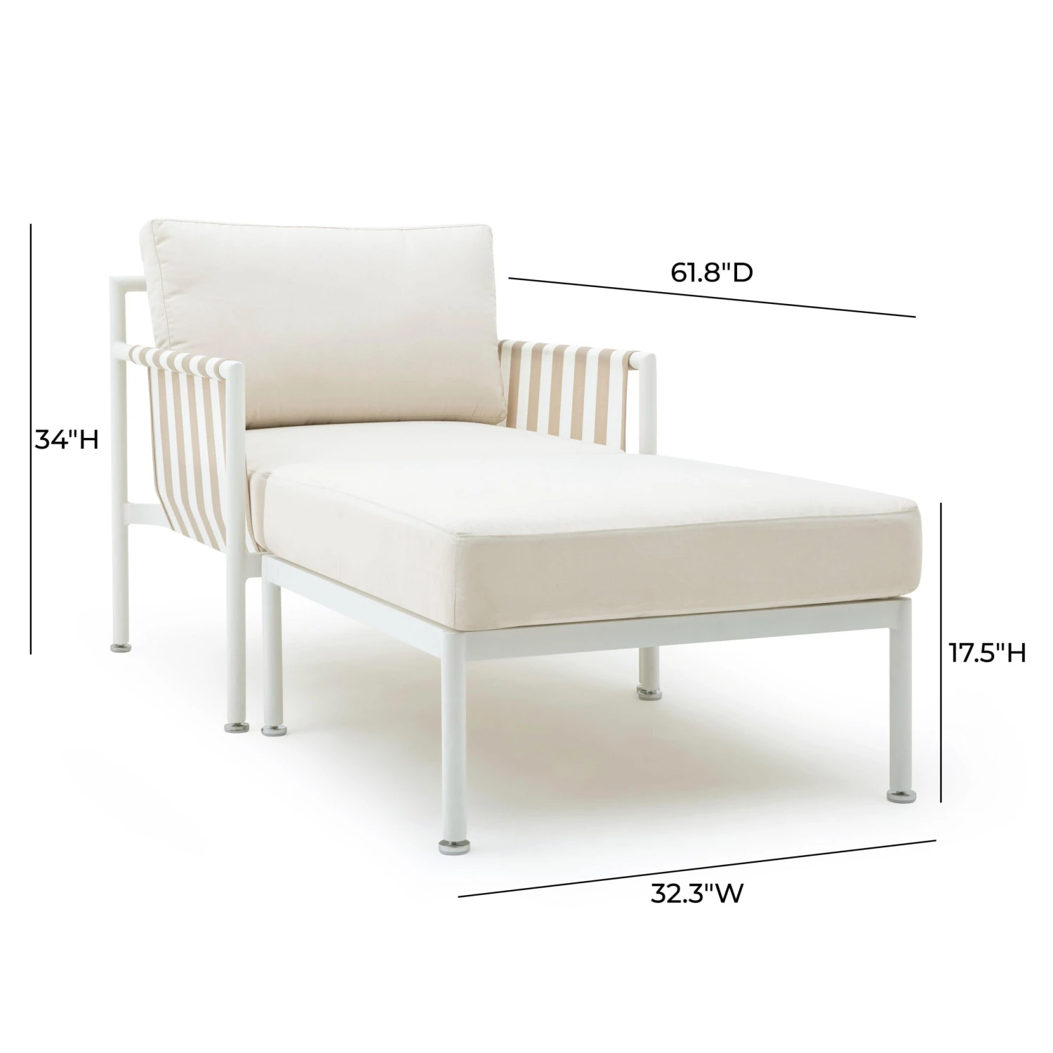 Dunes Cream Outdoor Lounge Set 5 Dunes Cream Outdoor Lounge Set - Image 5