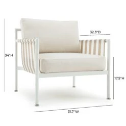 Dunes Cream Outdoor Armchair -TOV Furniture Store TOV O68965.media .05