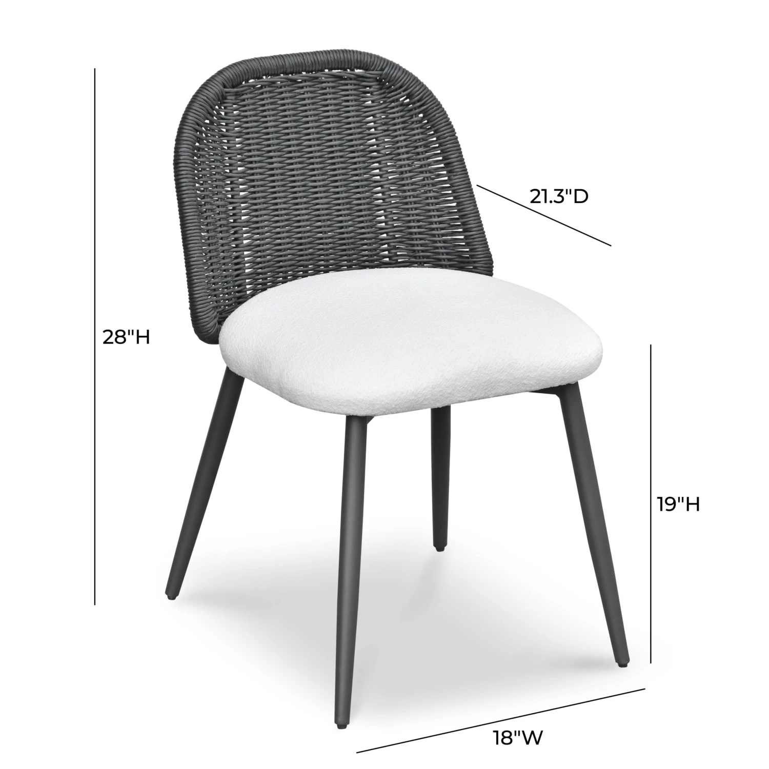 Alexa Rattan Performance Fabric Dining Chair 14 Alexa Rattan Performance Fabric Dining Chair - Image 14