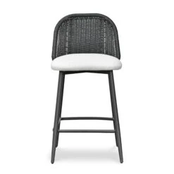 Alexa Performance Fabric Outdoor Stool 32 Alexa Performance Fabric Outdoor Stool -TOV Furniture Store TOV O69285 2