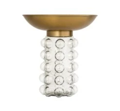 Bubble Glass And Brass Side Table -TOV Furniture Store TOV OC18229.media .03