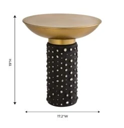 Blaze Glass And Brass Side Table 14 Blaze Glass And Brass Side Table -TOV Furniture Store TOV OC18230.media .07