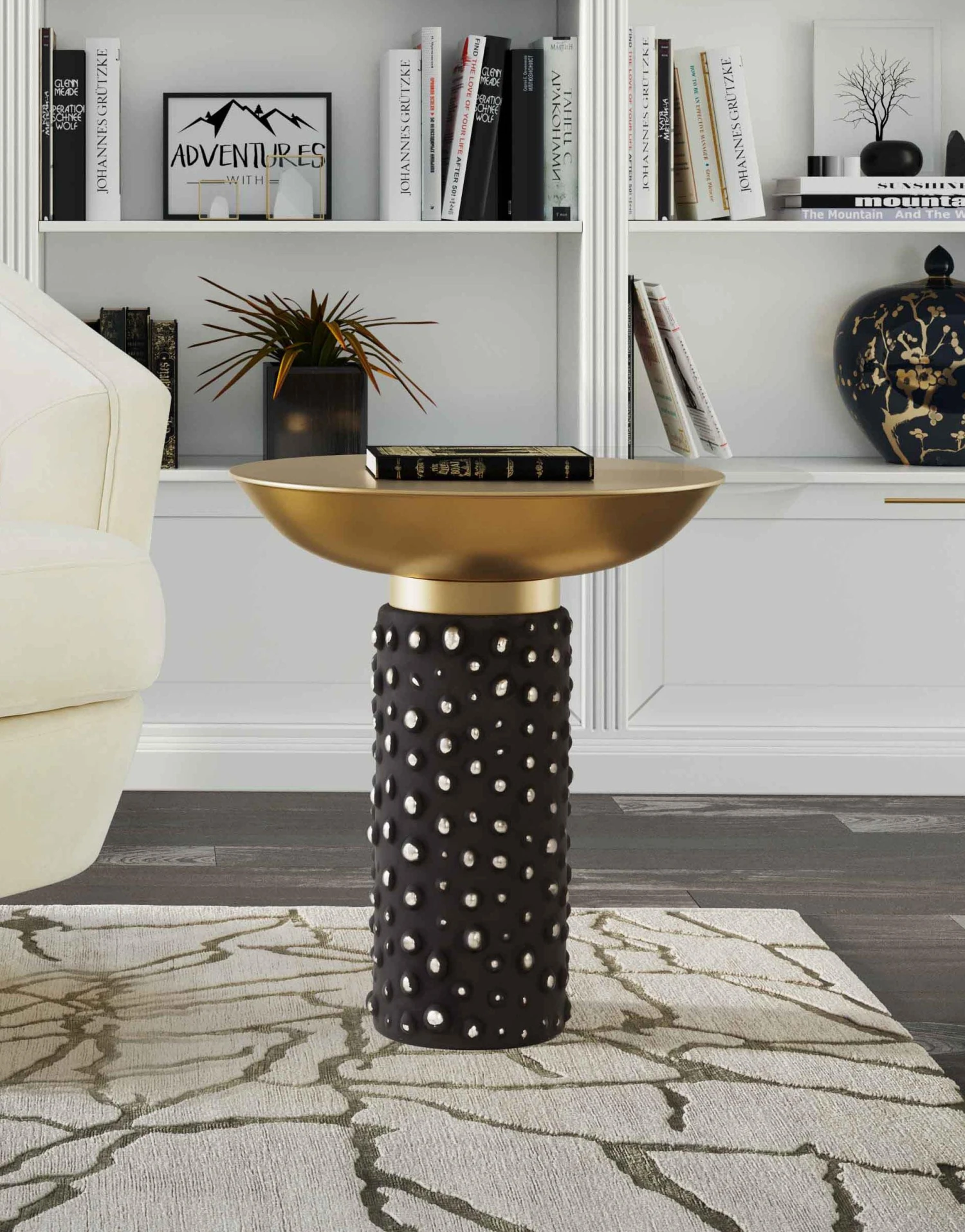 Blaze Glass And Brass Side Table 8 Blaze Glass And Brass Side Table - Image 8