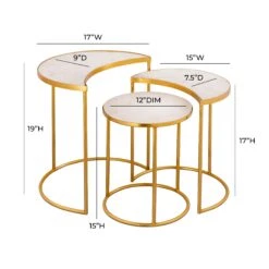 Crescent Nesting Tables By Inspire Me! Home Decor -TOV Furniture Store TOV OC18310.media .09