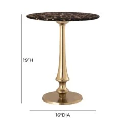 Gold Goathide Side Table -TOV Furniture Store TOV OC18343.media .06